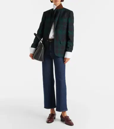 Frame Cropped high-rise wide-leg jeans | Thumbnail 6 Frame Cropped high-rise wide-leg jeans | Thumbnail 6