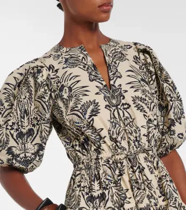 Ulla Johnson Harriet printed cotton poplin midi dress | Thumbnail 2 Ulla Johnson Harriet printed cotton poplin midi dress | Thumbnail 2
