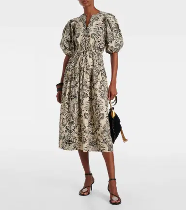 Ulla Johnson Harriet printed cotton poplin midi dress | Thumbnail 3 Ulla Johnson Harriet printed cotton poplin midi dress | Thumbnail 3