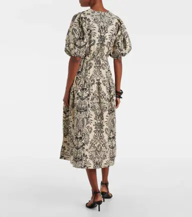 Ulla Johnson Harriet printed cotton poplin midi dress | Thumbnail 5 Ulla Johnson Harriet printed cotton poplin midi dress | Thumbnail 5