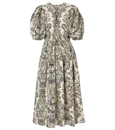 Ulla Johnson Harriet printed cotton poplin midi dress | Thumbnail 1 Ulla Johnson Harriet printed cotton poplin midi dress | Thumbnail 1