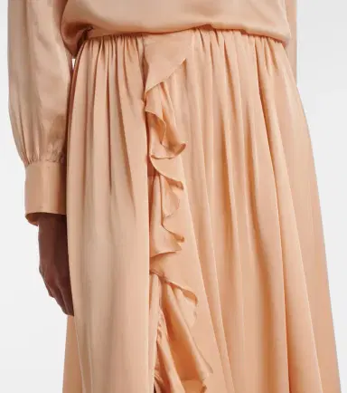 Ulla Johnson Zena ruffled silk chiffon midi skirt | Thumbnail 3 Ulla Johnson Zena ruffled silk chiffon midi skirt | Thumbnail 3