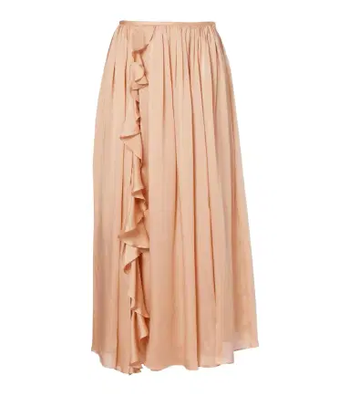 Ulla Johnson Zena ruffled silk chiffon midi skirt | Thumbnail 1 Ulla Johnson Zena ruffled silk chiffon midi skirt | Thumbnail 1