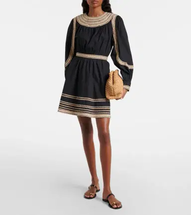 Ulla Johnson Fiora cotton poplin minidress | Thumbnail 4 Ulla Johnson Fiora cotton poplin minidress | Thumbnail 4