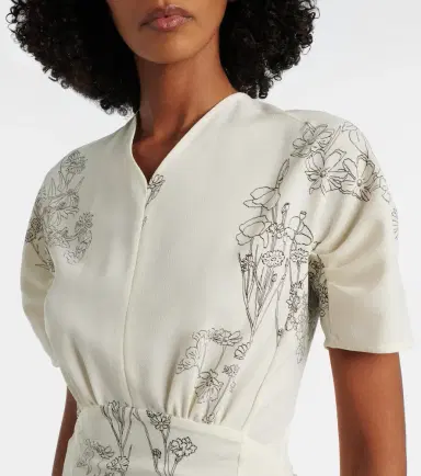 Victoria Beckham Floral midi dress | Thumbnail 5 Victoria Beckham Floral midi dress | Thumbnail 5