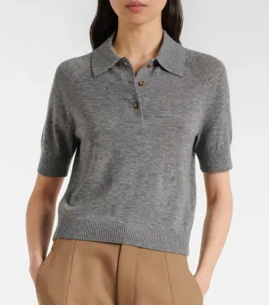 Victoria Beckham Wool polo shirt | Thumbnail 3 Victoria Beckham Wool polo shirt | Thumbnail 3