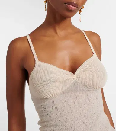 Victoria Beckham Cami cotton-blend top | Thumbnail 2 Victoria Beckham Cami cotton-blend top | Thumbnail 2