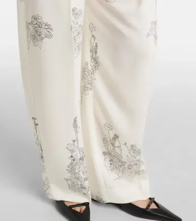 Victoria Beckham Floral wide-leg pants | Thumbnail 6 Victoria Beckham Floral wide-leg pants | Thumbnail 6