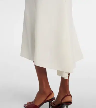 Victoria Beckham Edith crêpe satin midi dress | Thumbnail 3 Victoria Beckham Edith crêpe satin midi dress | Thumbnail 3