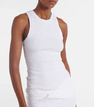 Victoria Beckham Cotton-blend tank top | Thumbnail 4 Victoria Beckham Cotton-blend tank top | Thumbnail 4