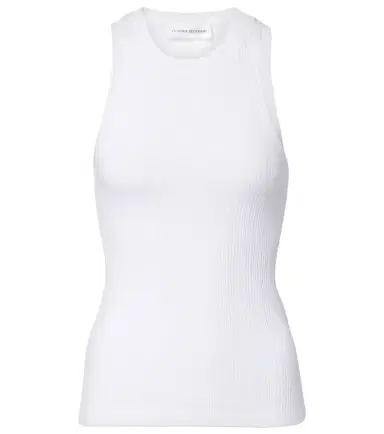 Victoria Beckham Cotton-blend tank top | Thumbnail 1 Victoria Beckham Cotton-blend tank top | Thumbnail 1