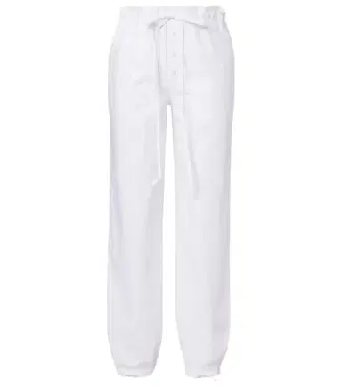Victoria Beckham Cotton poplin tapered pants | Thumbnail 1 Victoria Beckham Cotton poplin tapered pants | Thumbnail 1