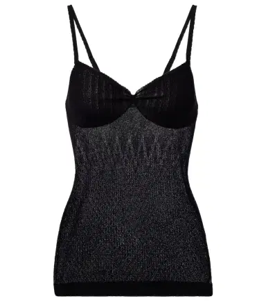Victoria Beckham Knitted cotton-blend camisole | Thumbnail 1 Victoria Beckham Knitted cotton-blend camisole | Thumbnail 1