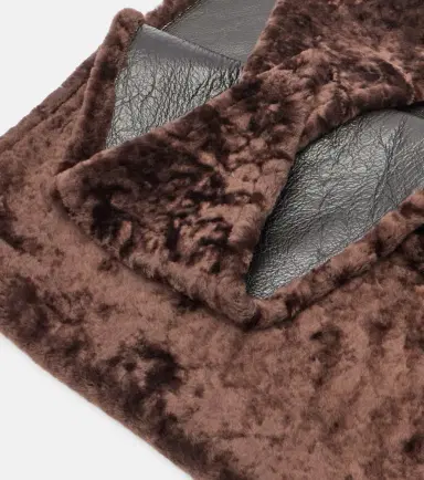 Nour Hammour Shearling scarf | Thumbnail 2 Nour Hammour Shearling scarf | Thumbnail 2
