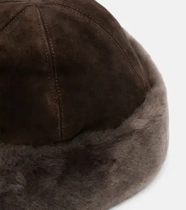 Nour Hammour Toki suede and shearling hat | Thumbnail 2 Nour Hammour Toki suede and shearling hat | Thumbnail 2