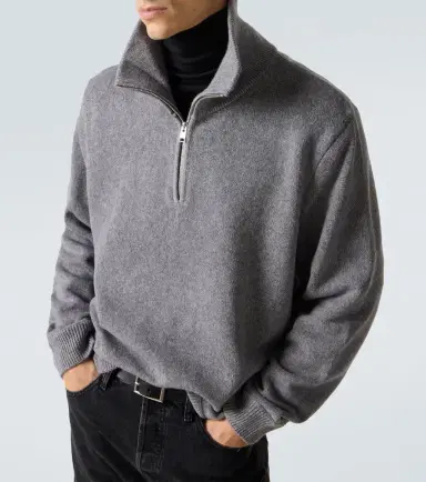 Frame Wool and cotton half-zip sweater | Thumbnail 4 Frame Wool and cotton half-zip sweater | Thumbnail 4