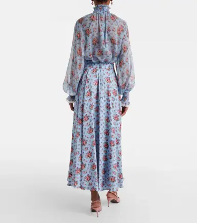 Dolce & Gabbana Floral silk-blend midi skirt | Thumbnail 2 Dolce & Gabbana Floral silk-blend midi skirt | Thumbnail 2
