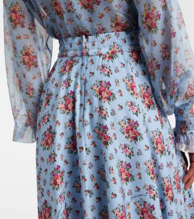 Dolce & Gabbana Floral silk-blend midi skirt | Thumbnail 6 Dolce & Gabbana Floral silk-blend midi skirt | Thumbnail 6