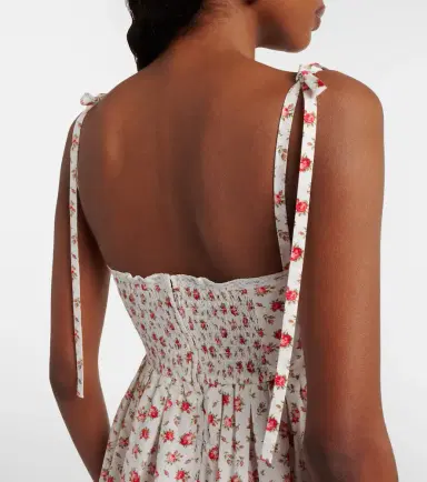 Dolce & Gabbana Floral lace-trimmed cotton-blend poplin minidress | Thumbnail 4 Dolce & Gabbana Floral lace-trimmed cotton-blend poplin minidress | Thumbnail 4