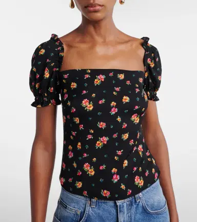 Dolce & Gabbana Floral silk-blend charmeuse top | Thumbnail 5 Dolce & Gabbana Floral silk-blend charmeuse top | Thumbnail 5