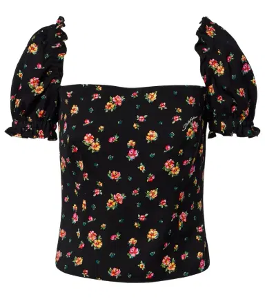 Dolce & Gabbana Floral silk-blend charmeuse top | Thumbnail 1 Dolce & Gabbana Floral silk-blend charmeuse top | Thumbnail 1