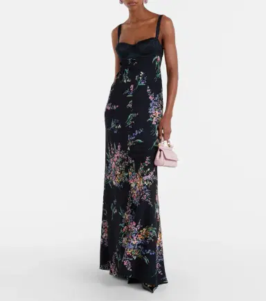 Dolce & Gabbana Floral silk-blend charmeuse maxi dress | Thumbnail 5 Dolce & Gabbana Floral silk-blend charmeuse maxi dress | Thumbnail 5