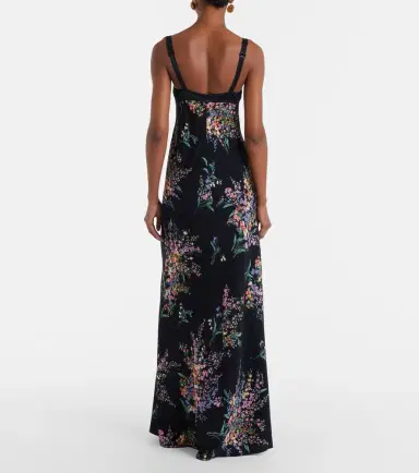 Dolce & Gabbana Floral silk-blend charmeuse maxi dress | Thumbnail 6 Dolce & Gabbana Floral silk-blend charmeuse maxi dress | Thumbnail 6