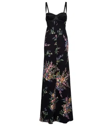 Dolce & Gabbana Floral silk-blend charmeuse maxi dress | Thumbnail 1 Dolce & Gabbana Floral silk-blend charmeuse maxi dress | Thumbnail 1