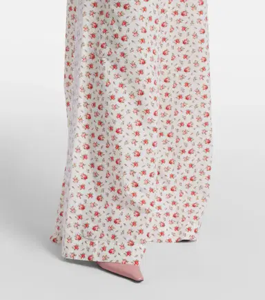 Dolce & Gabbana Floral cotton-blend poplin wide-leg pants | Thumbnail 3 Dolce & Gabbana Floral cotton-blend poplin wide-leg pants | Thumbnail 3