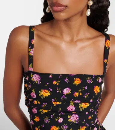 Dolce & Gabbana Floral silk-blend charmeuse minidress | Thumbnail 4 Dolce & Gabbana Floral silk-blend charmeuse minidress | Thumbnail 4