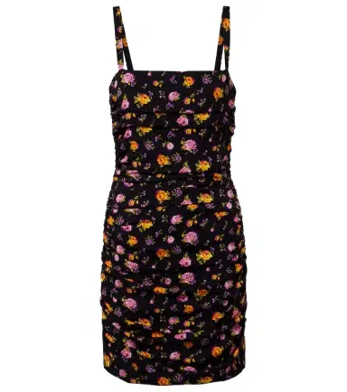 Dolce & Gabbana Floral silk-blend charmeuse minidress | Thumbnail 1 Dolce & Gabbana Floral silk-blend charmeuse minidress | Thumbnail 1