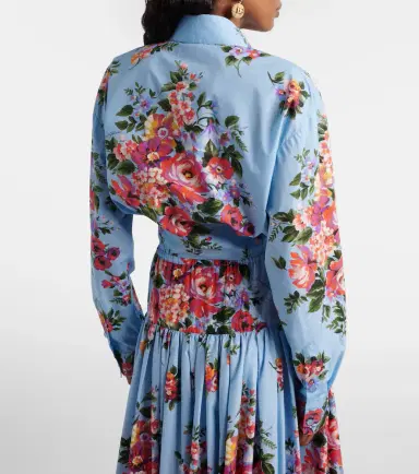 Dolce & Gabbana Floral cropped cotton shirt | Thumbnail 5 Dolce & Gabbana Floral cropped cotton shirt | Thumbnail 5