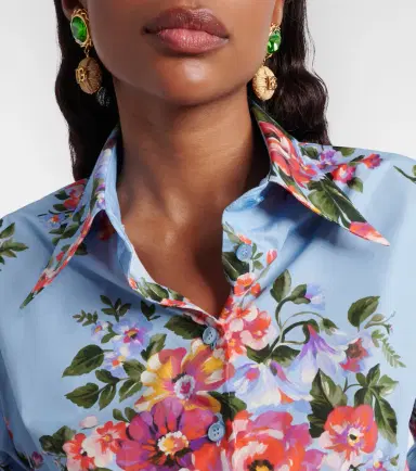 Dolce & Gabbana Floral cropped cotton shirt | Thumbnail 6 Dolce & Gabbana Floral cropped cotton shirt | Thumbnail 6