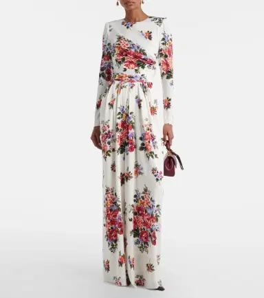 Dolce & Gabbana Floral silk-blend charmeuse gown | Thumbnail 3 Dolce & Gabbana Floral silk-blend charmeuse gown | Thumbnail 3