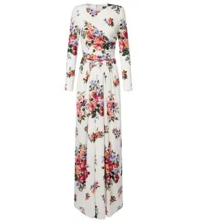 Dolce & Gabbana Floral silk-blend charmeuse gown | Thumbnail 1 Dolce & Gabbana Floral silk-blend charmeuse gown | Thumbnail 1