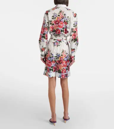 Dolce & Gabbana Floral silk twill Bermuda shorts | Thumbnail 3 Dolce & Gabbana Floral silk twill Bermuda shorts | Thumbnail 3