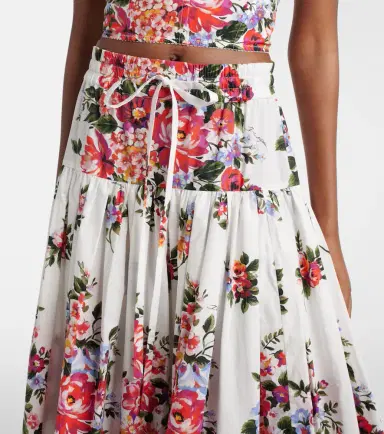 Dolce & Gabbana Floral cotton poplin maxi skirt | Thumbnail 4 Dolce & Gabbana Floral cotton poplin maxi skirt | Thumbnail 4