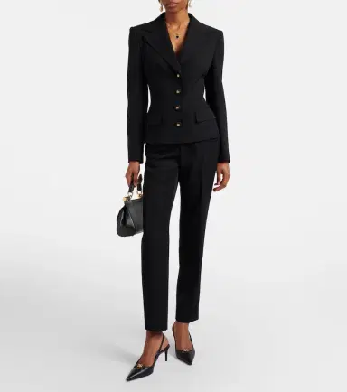 Dolce & Gabbana Virgin wool tapered pants | Thumbnail 4 Dolce & Gabbana Virgin wool tapered pants | Thumbnail 4