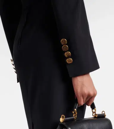 Dolce & Gabbana Cropped wool and silk-blend jacket | Thumbnail 6 Dolce & Gabbana Cropped wool and silk-blend jacket | Thumbnail 6