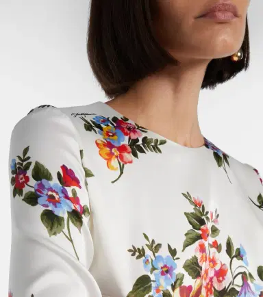 Dolce & Gabbana Floral midi dress | Thumbnail 7 Dolce & Gabbana Floral midi dress | Thumbnail 7