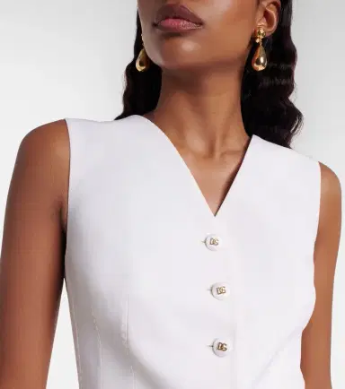 Dolce & Gabbana Wool and silk-blend vest | Thumbnail 5 Dolce & Gabbana Wool and silk-blend vest | Thumbnail 5