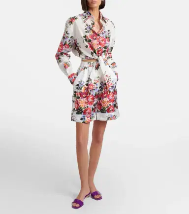 Dolce & Gabbana Floral cropped cotton shirt | Thumbnail 2 Dolce & Gabbana Floral cropped cotton shirt | Thumbnail 2
