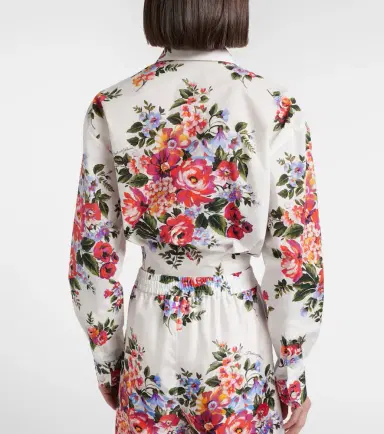 Dolce & Gabbana Floral cropped cotton shirt | Thumbnail 5 Dolce & Gabbana Floral cropped cotton shirt | Thumbnail 5