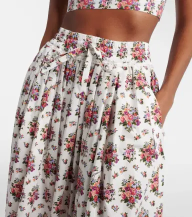 Dolce & Gabbana Floral lace-trimmed cotton maxi skirt | Thumbnail 4 Dolce & Gabbana Floral lace-trimmed cotton maxi skirt | Thumbnail 4