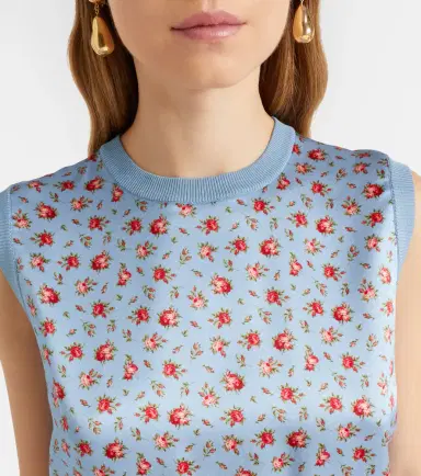 Dolce & Gabbana Floral silk sweater vest | Thumbnail 4 Dolce & Gabbana Floral silk sweater vest | Thumbnail 4