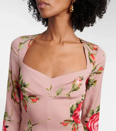 Dolce & Gabbana Floral silk-blend cocktail dress | Thumbnail 4 Dolce & Gabbana Floral silk-blend cocktail dress | Thumbnail 4