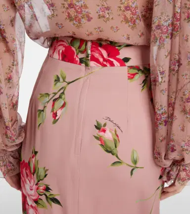 Dolce & Gabbana Floral silk-blend midi skirt | Thumbnail 4 Dolce & Gabbana Floral silk-blend midi skirt | Thumbnail 4