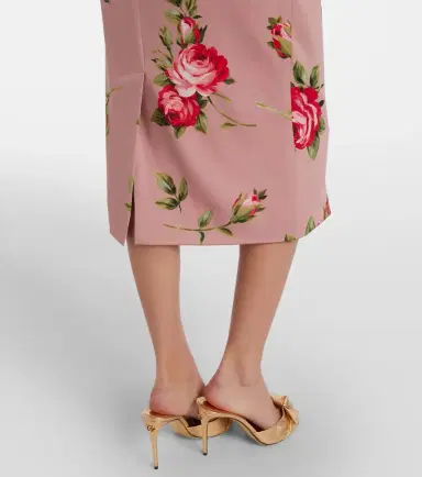 Dolce & Gabbana Floral silk-blend midi skirt | Thumbnail 6 Dolce & Gabbana Floral silk-blend midi skirt | Thumbnail 6