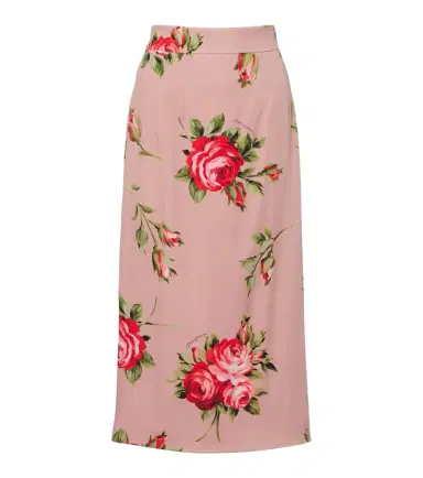 Dolce & Gabbana Floral silk-blend midi skirt | Thumbnail 1 Dolce & Gabbana Floral silk-blend midi skirt | Thumbnail 1