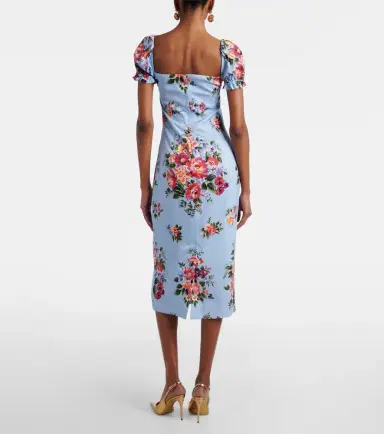 Dolce & Gabbana Floral silk-blend midi dress | Thumbnail 4 Dolce & Gabbana Floral silk-blend midi dress | Thumbnail 4